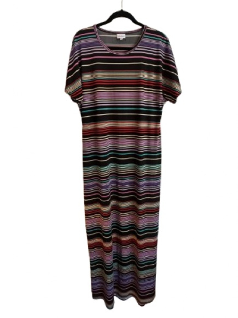 LuLaRoe Striped Maxi Dress in Black, Purple, Pink, Teal, Red